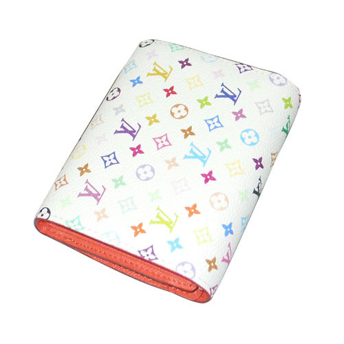 Louis Vuitton Tela Monogram Multicolore Portafoglio Joey Arancione Borse M60280