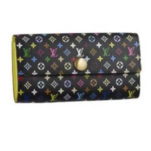 Louis Vuitton Tela Monogram Multicolore Portafoglio Sarah Pistache Borse M93748