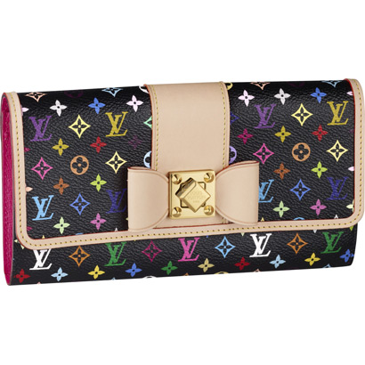 Louis Vuitton Tela Monogram Multicolore Portafoglio Sarah Noeud Borse M60278