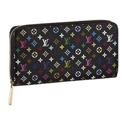 Louis Vuitton Tela Monogram Multicolore Portafoglio Zippy Pistache Borse M60244