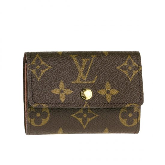 Louis Vuitton Tela Monogram Portamonete Piatto Borse M61930 Uomo