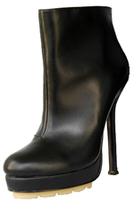 YSL Platform ankle Boot Black