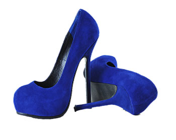 YSL classic suede high heel pumps blue