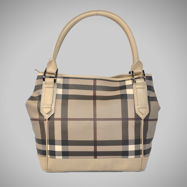 Burberry affumicato Controllare Media Hobo Borsa 36904251