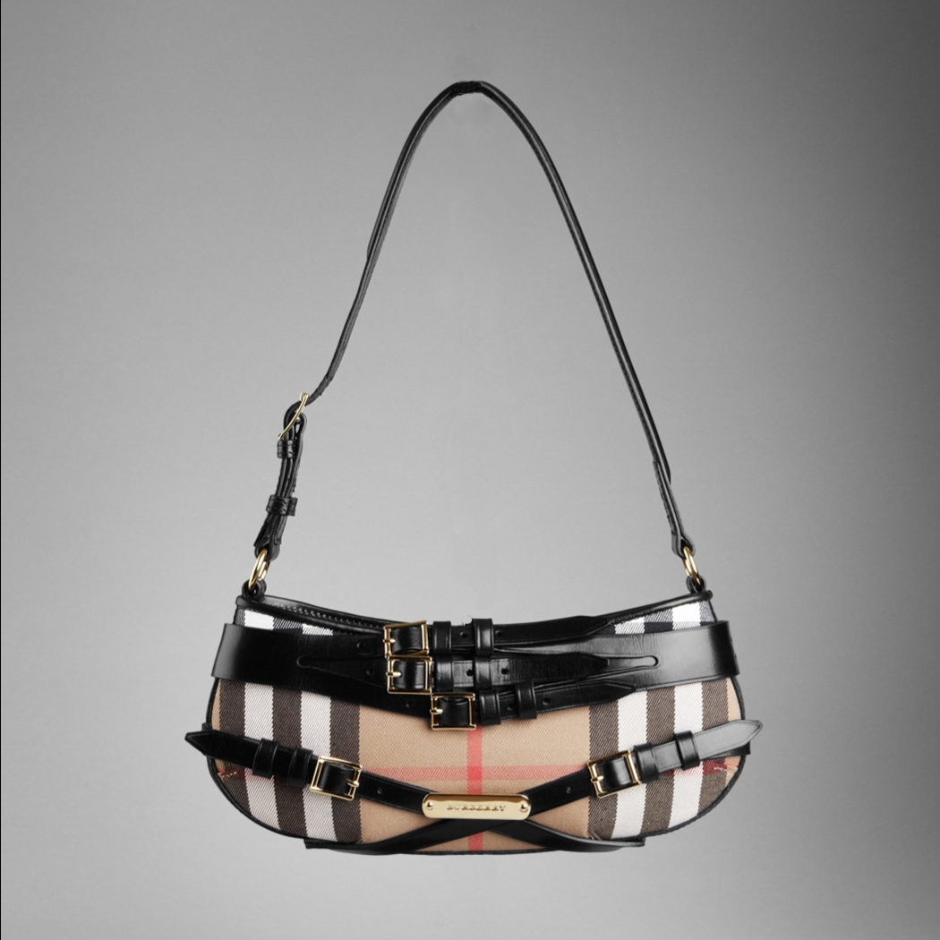 Burberry Bridle Casa check Sling Borsa 37638431