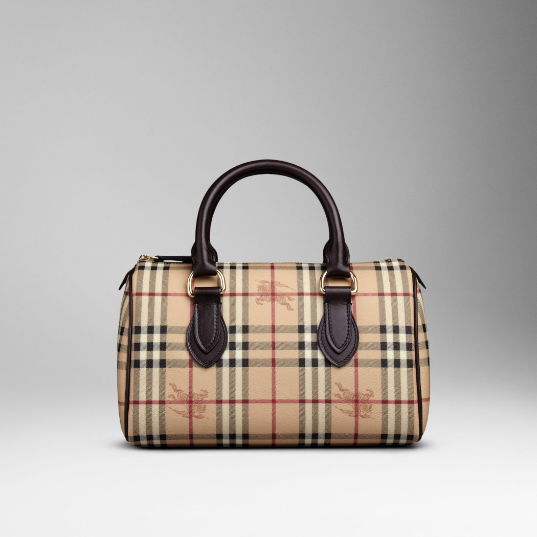 Burberry Grandi Haymarket check Bowling Borse 34600941