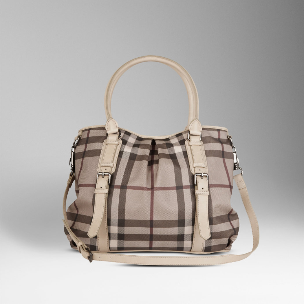 Burberry affumicato Controllare Tote Borsa 36904271