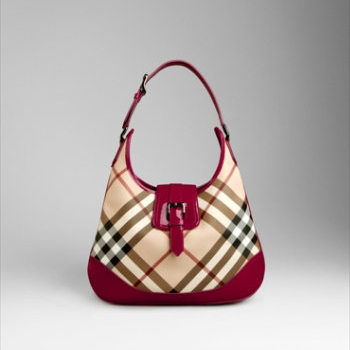 Burberry Medio Nova Check Hobo Borsa 37440531