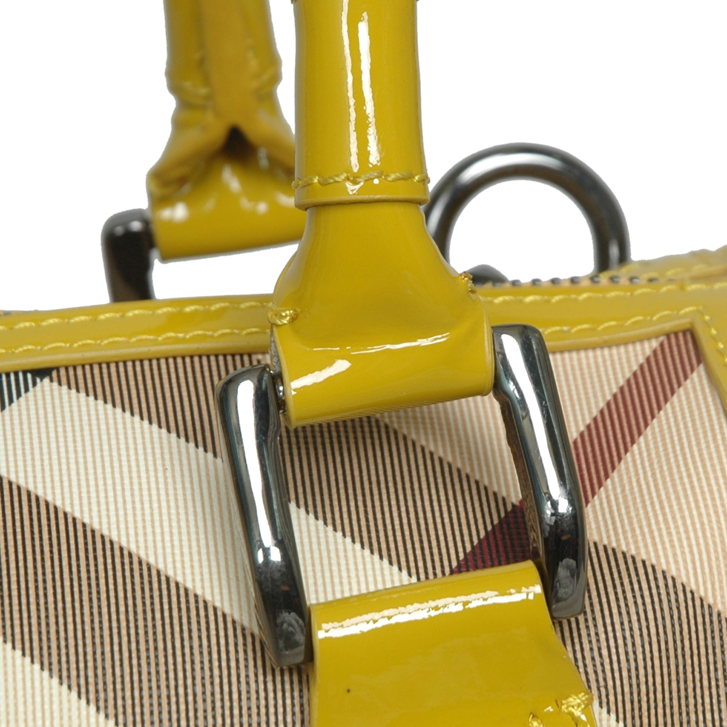 Burberry Canvas check finiture in pelle Tote Borsa 33379035