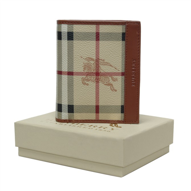 Burberry pieghevole Haymarket check Wallet 33713042