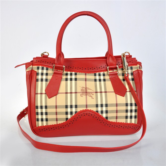 Burberry Haymarket Media Brogue Tote 37.869.111-2