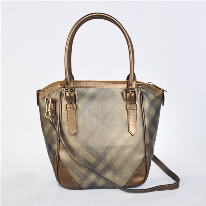 Burberry Media Metallic Tote Check borse 38.037.551-1