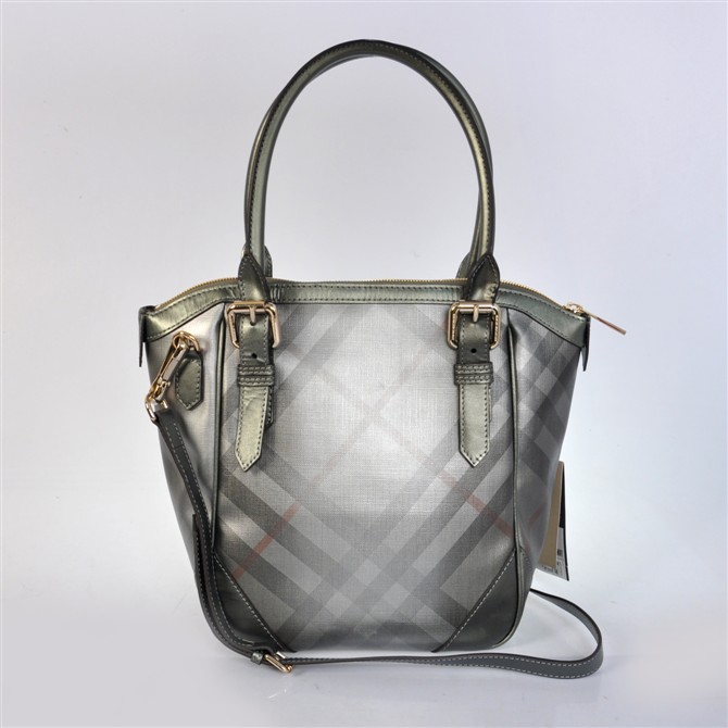 Burberry Media Metallic Tote Check 38.037.551-2