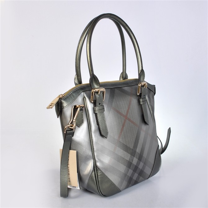 Burberry Media Metallic Tote Check 38.037.551-2
