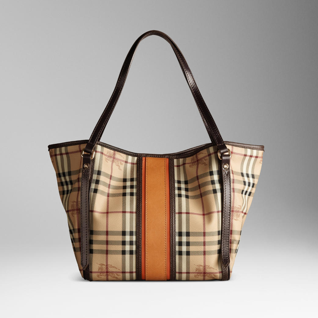 Burberry Piccolo Canvas Tote Check 37994261