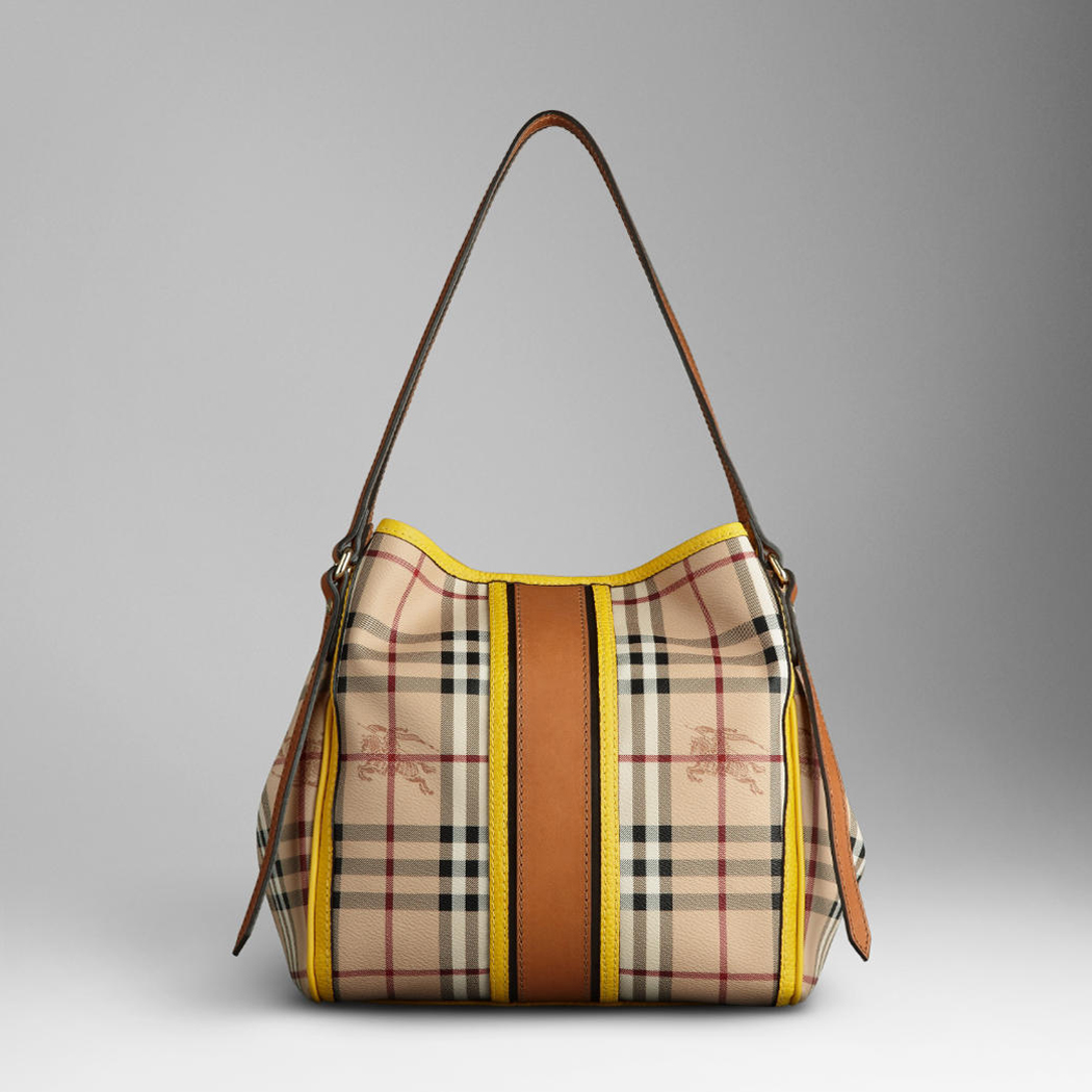 Burberry Piccolo Canvas Tote Check 38023521