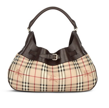 Burberry Haymarket check Media Hobo Borsa 10000011592