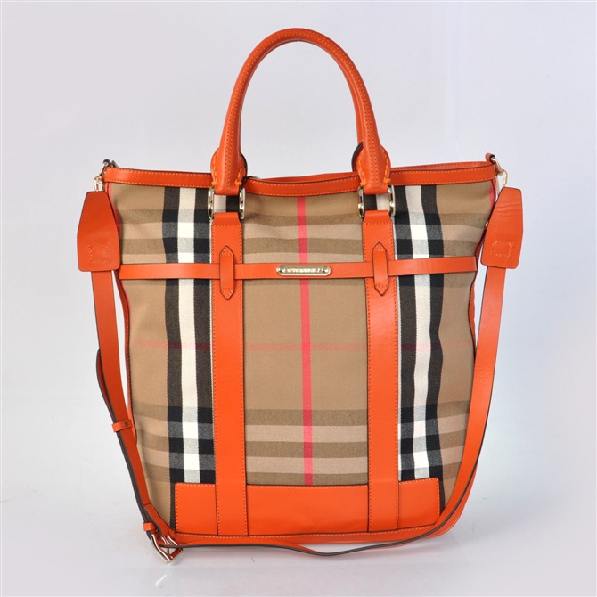 Burberry House check Cotton Canvas Tote Borsa 37972833