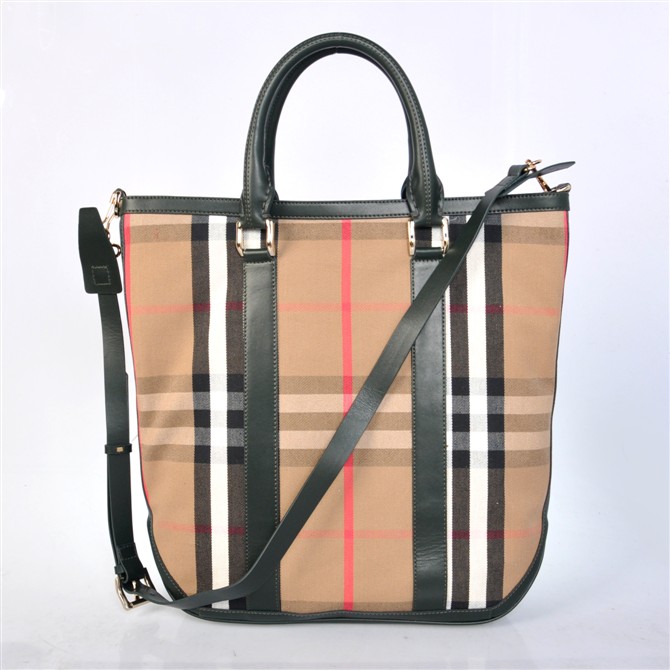 Burberry House check Cotton Canvas Tote Borsa 37972851