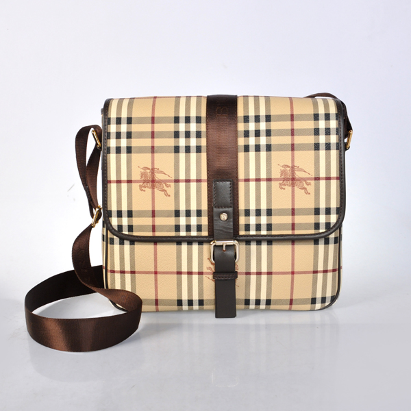 Burberry Haymarket Controllare Coated Canvas Crossbody Borsa 37994351