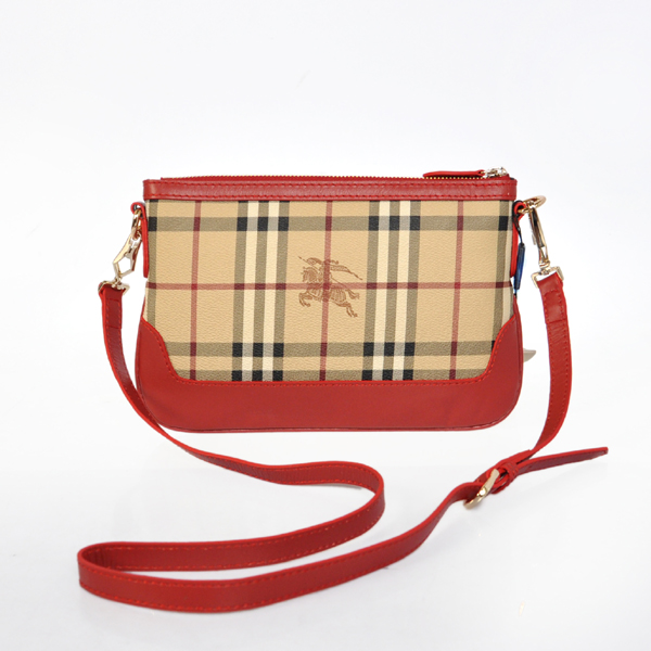 Burberry Haymarket Controllare Coated Canvas Clutch 37989713