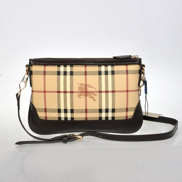 Burberry Haymarket Controllare Coated Canvas Clutch 37989711