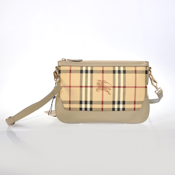 Burberry Haymarket Controllare Coated Canvas Clutch 37989712