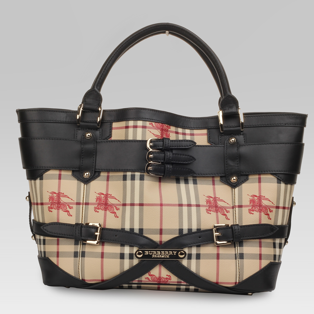 Burberry Media Briglia Casa Arrivo Canvas Tote Borsa 37638305