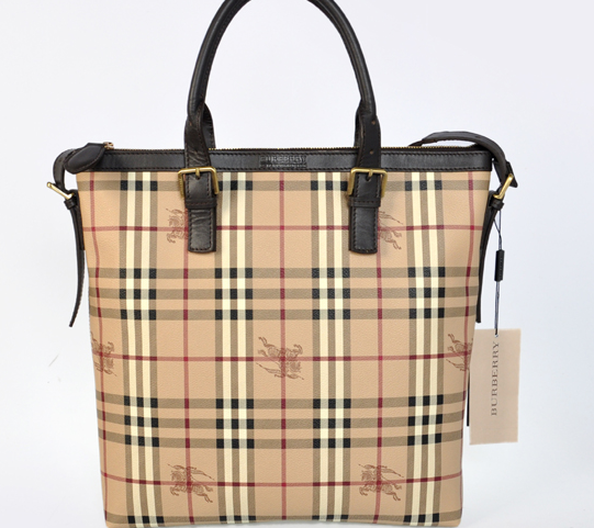 Economici Burberry Borse BURBERRY BRIT Controllato Borse Beige e Marrone