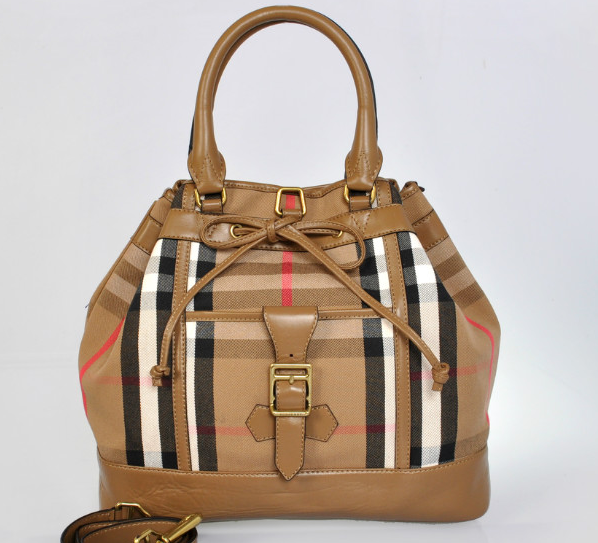 Burberry Outlet originale Burberry BRIT Arrivo Marrone Borse tote