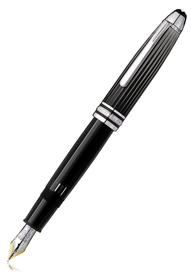 Montblanc Meisterstück Solitaire Doué Black & amp; Penna stilografica Bianco