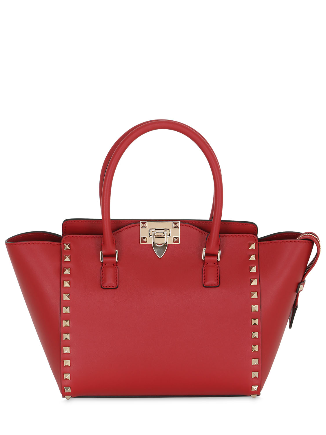 Valentino borsa piccola "rockstud" in pelle rosso valentino donna borse,valentino sandali vendita,valentino scarpe borchie,sito ufficiale outlet