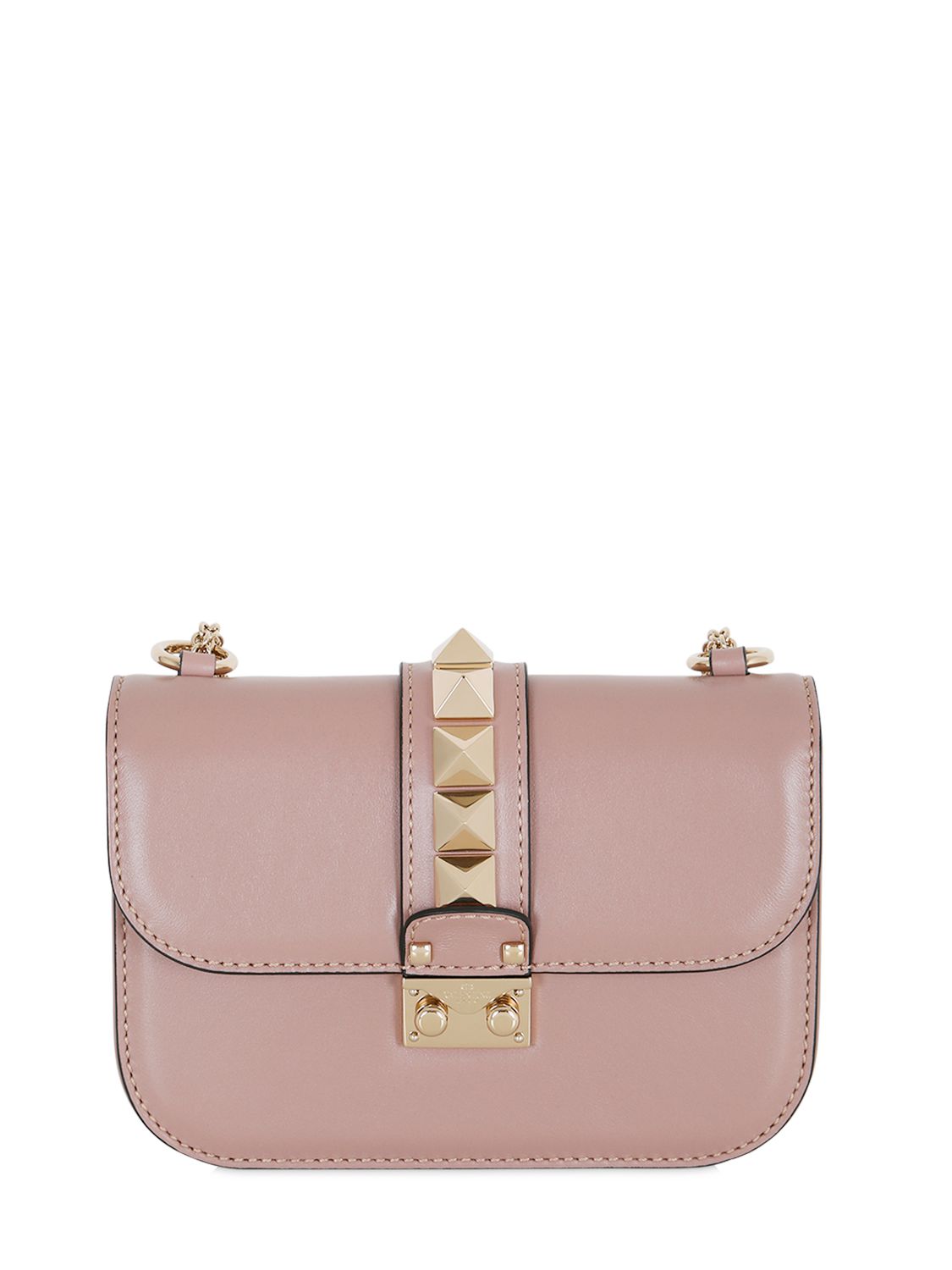 Valentino borsa piccola "lock" in nappa rosa cipria donna borse,valentino abbigliamento massa,valentino sandali Vendita,originali