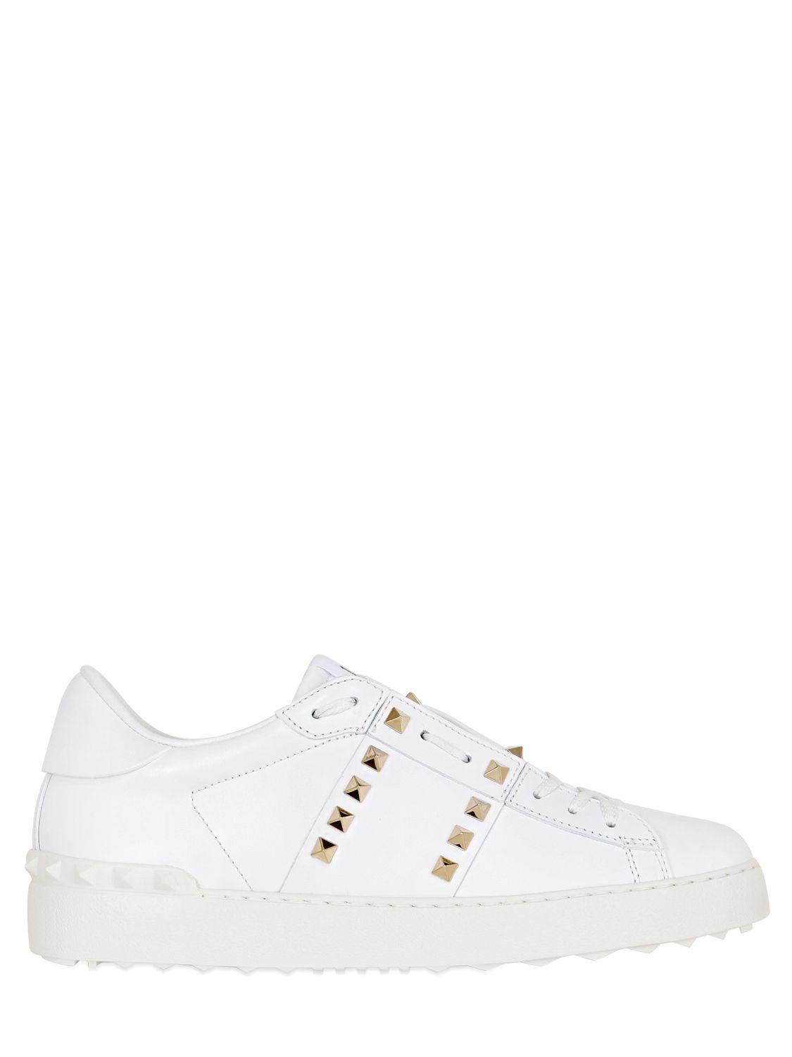 Valentino sneakers "rockstud untitled" in pelle bianco donna scarpe,valentino abbigliamento napoli,valentino borse tracolla,vendita