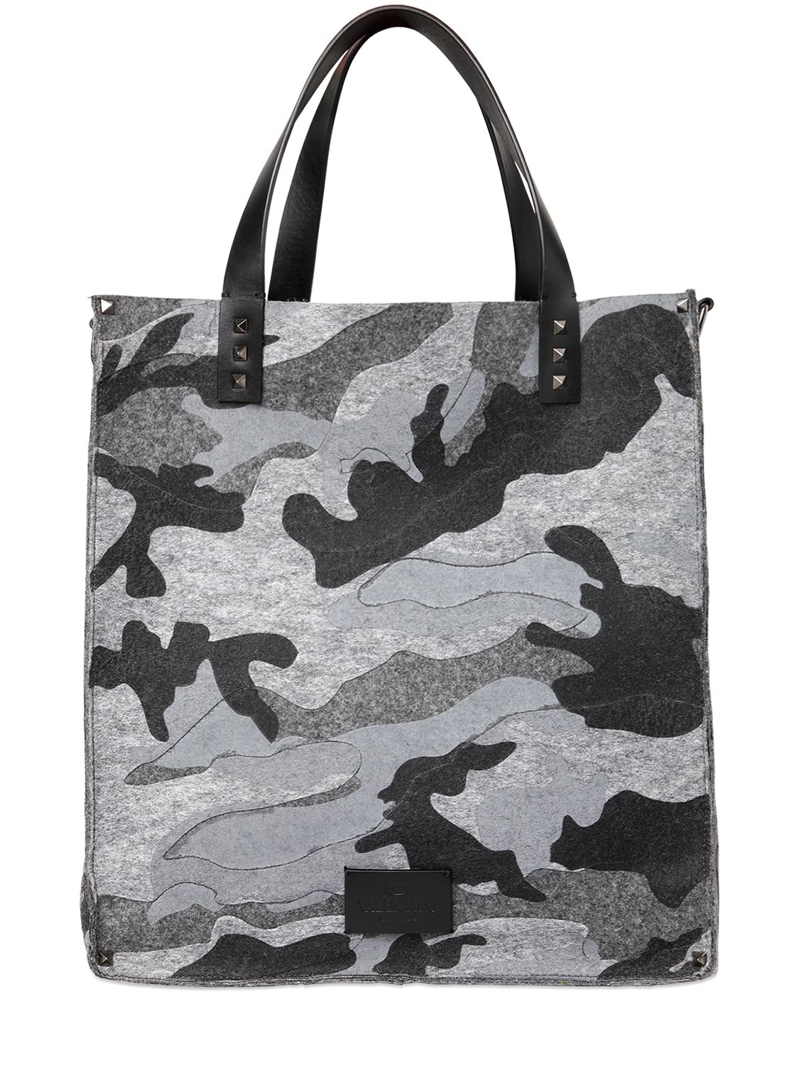 Valentino borsa in feltro di cotone camouflage grigio uomo borse,valentino tubino,valentino scarpe Vendita,design alla moda