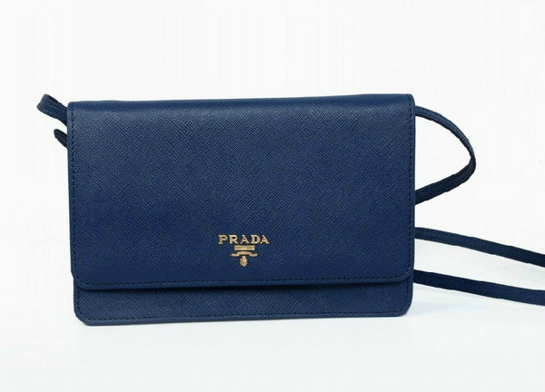 2013 Prada Porta documenti 1M1332 in Blu fiordaliso Saffiano Lea