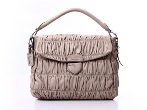 2013 Miglior Prada Gaufre Nappa Leather Hobo BR4732 in grigio ch