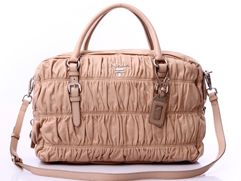 2013 Miglior Prada Gaufre Nappa Leather Tote BL0733 in Light Pin