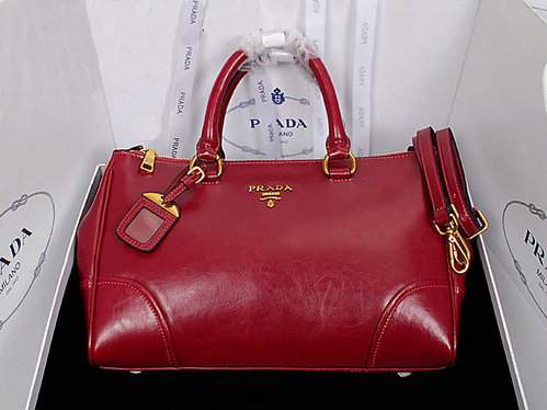 2013 Ultima Prada in pelle di vitello lucido Tote Bag BN6250 in