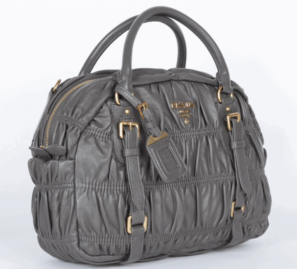 Borse Prada Gaufre medico in pelle BL0397 a Gray