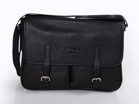 Prada Borsa di pelle VA0704 in Nero