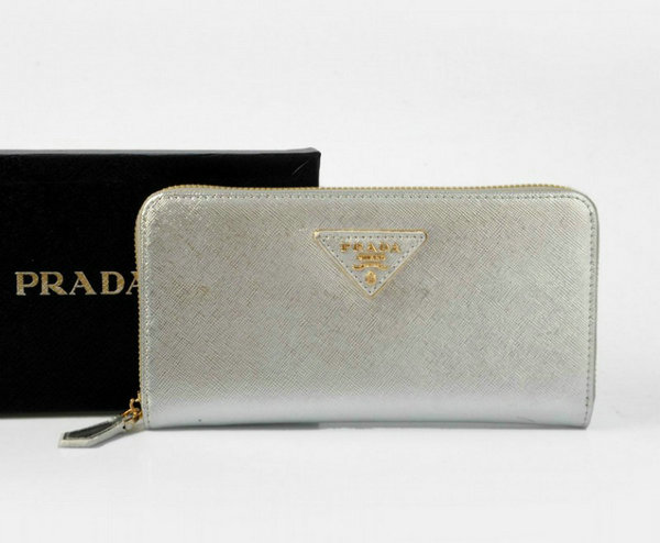 2013 Prada Continental Zip-around Saffiano Portafoglio in pelle