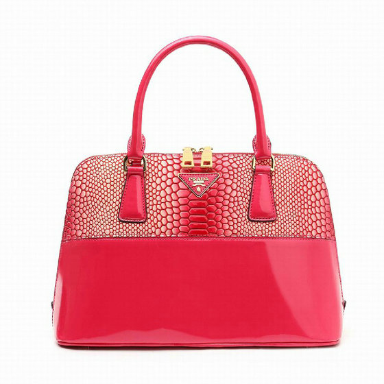 Borsa Prada 2014 Snake Patent Leather BN0890 a Rose