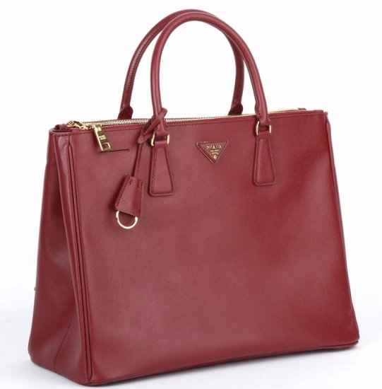 Prada Saffiano Grande Borsa in pelle BN1802 in rosso