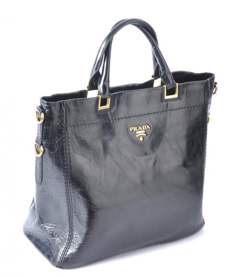 Prada Leather Tote BN2082 in Nero