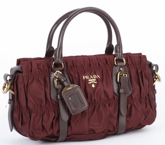 Prada Nylon Borse BN1407 in Borgogna