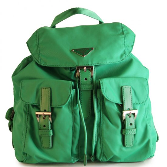 Prada Junior Zaino BZ6677 in verde