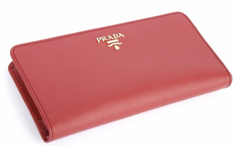 Prada Saffiano Portafoglio 1M1246 in rossa