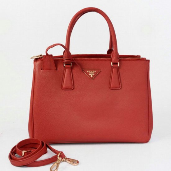 2012 Prada Saffiano Lux Tote BN2274 in pelle rossa