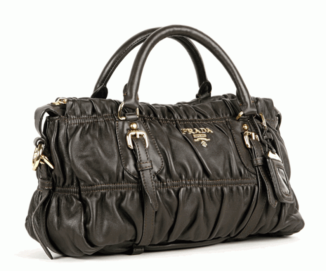 Prada Gaufre borsetta di pelle BN1407 in Rosolare